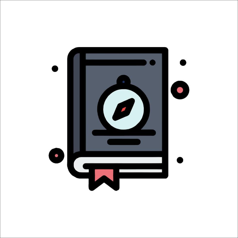 A book with a clock on it vector