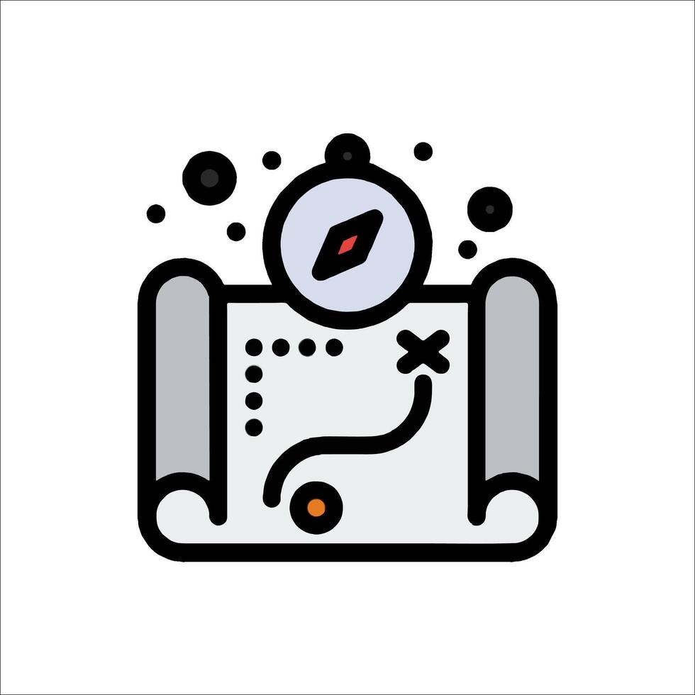 A black and white icon of a clock with a dot on it vector