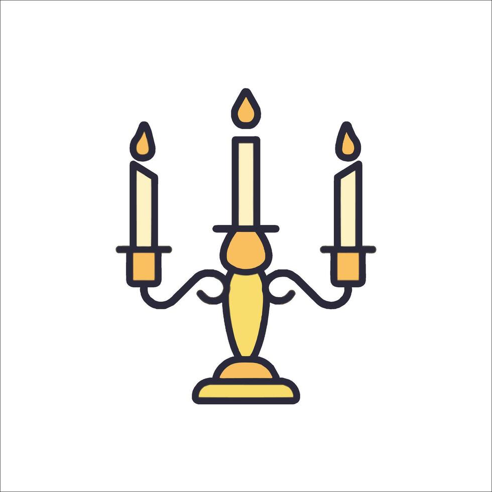 Candle icon, illustration vector