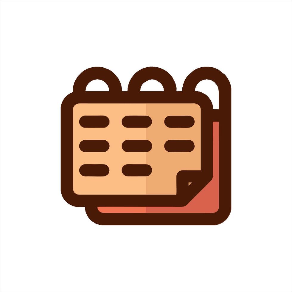 A calendar icon with a calendar on it vector