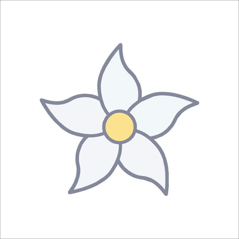 A flower icon on a white background vector