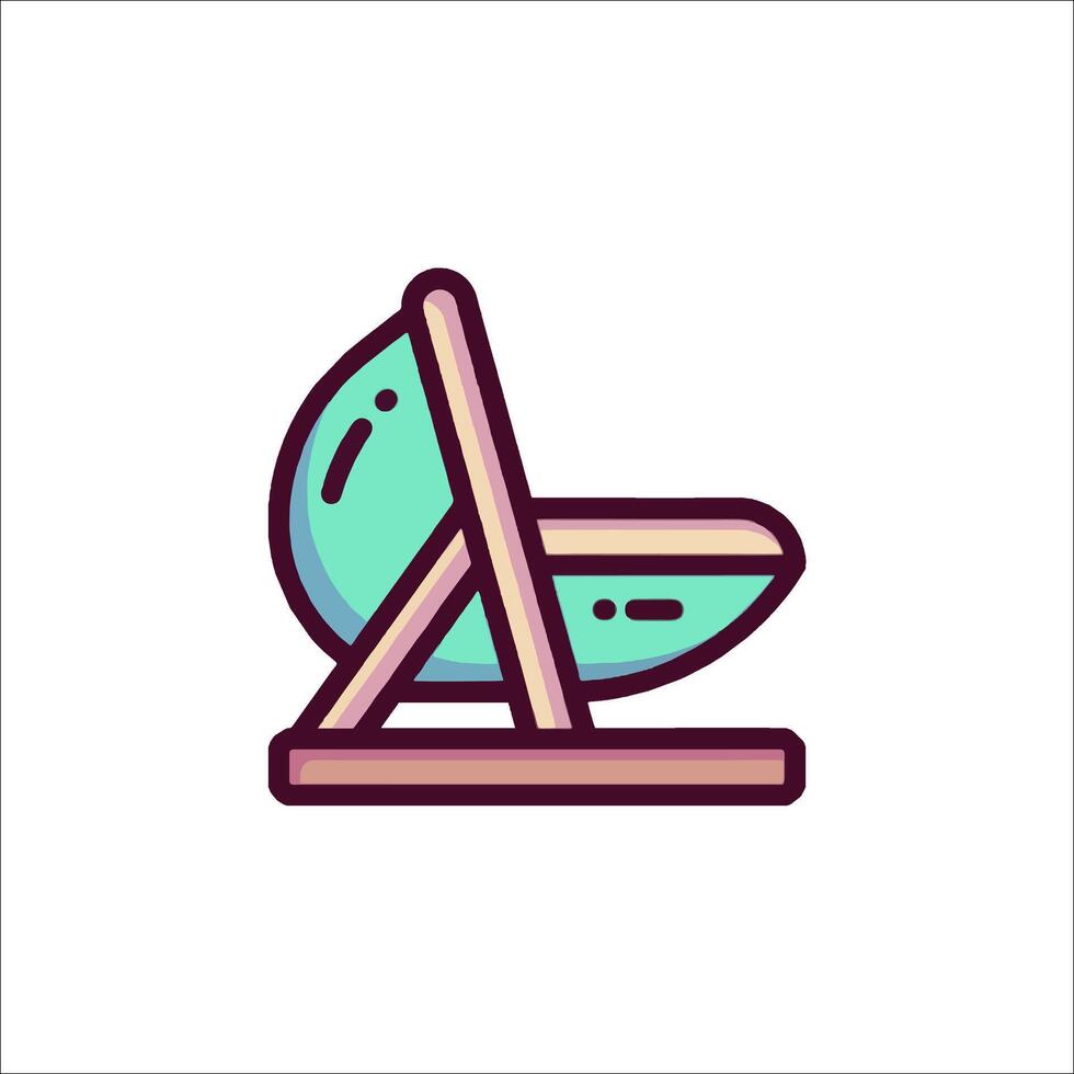 Baby cradle icon illustration vector