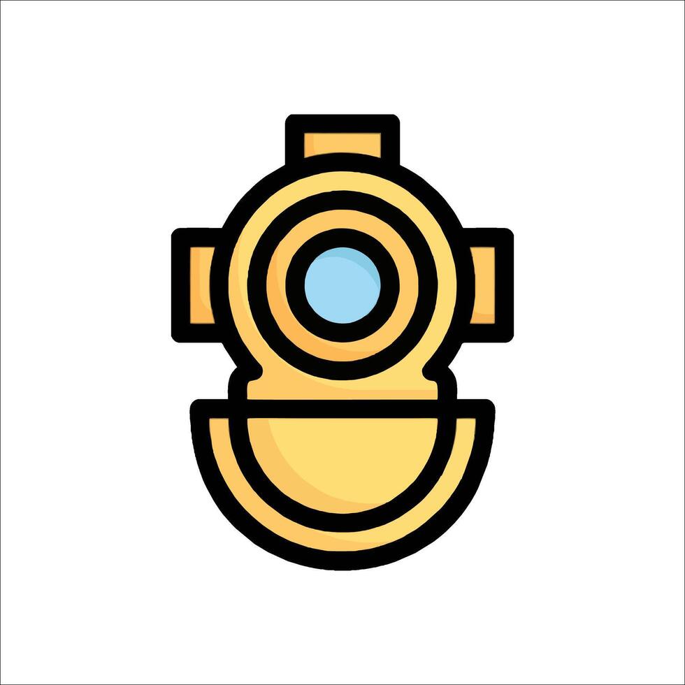 A yellow and blue light on a white background vector