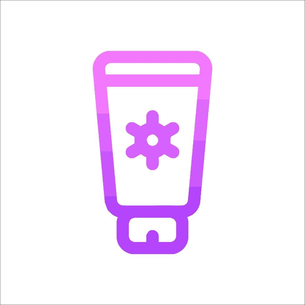 A tube of sunscreen with a flower on it vector