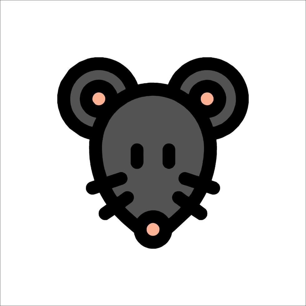 A mouse head icon on a white background vector