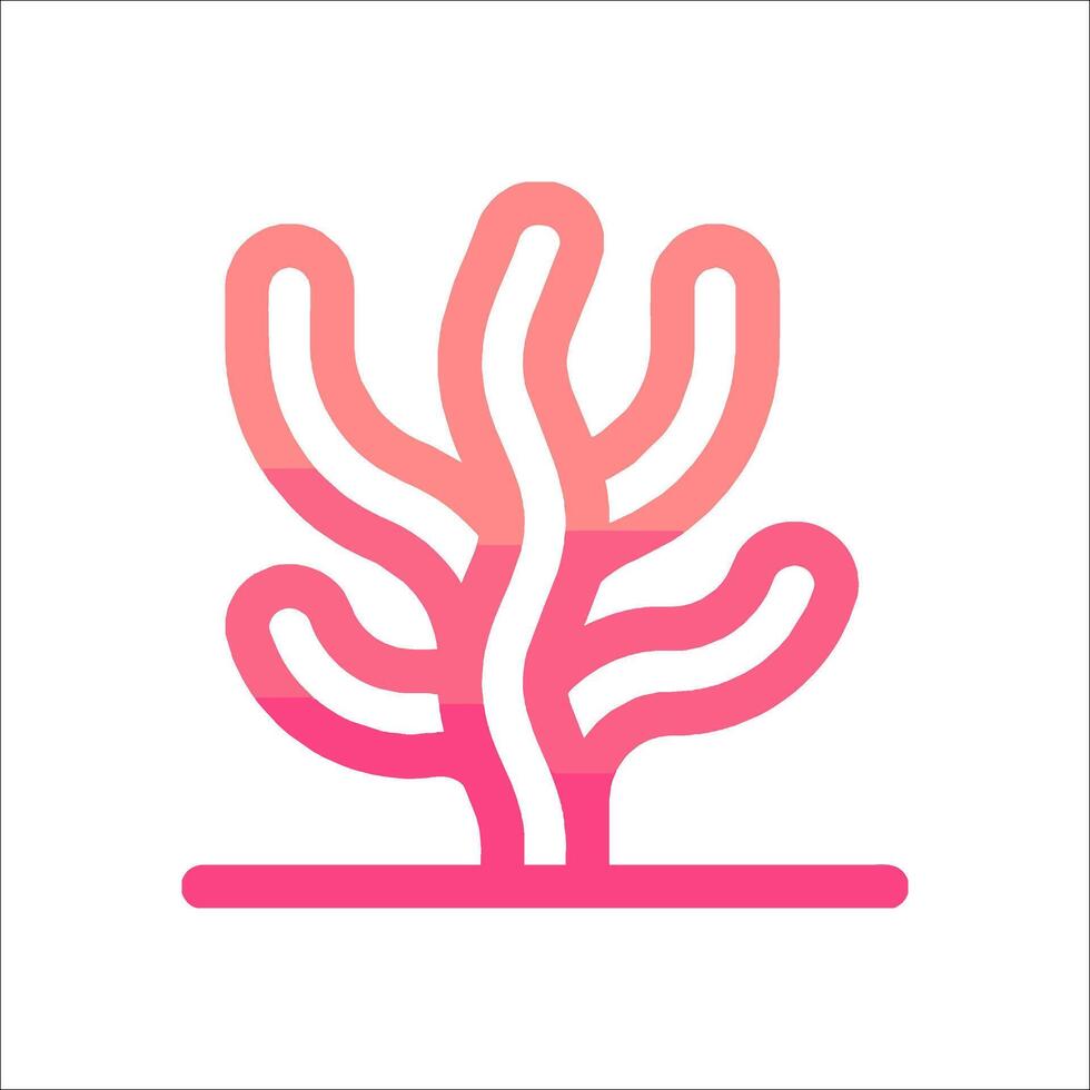 A pink and purple icon of a plant vector