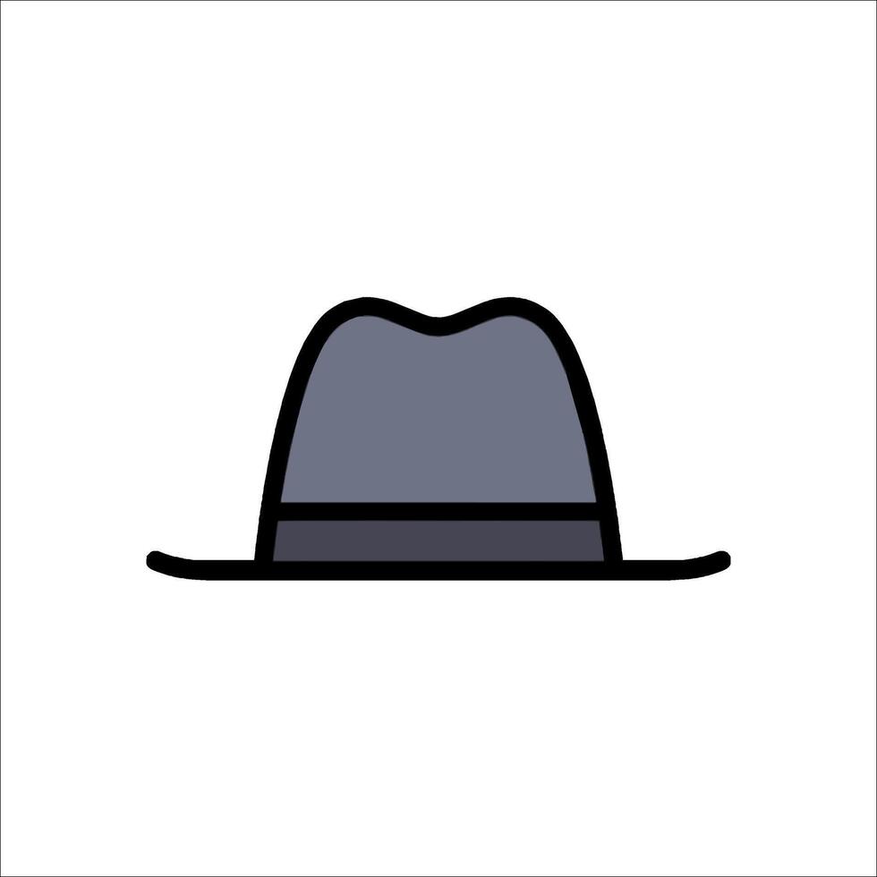 A hat icon on a white background vector