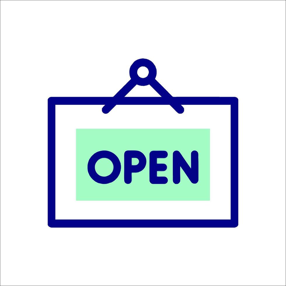 Open sign on a white background vector