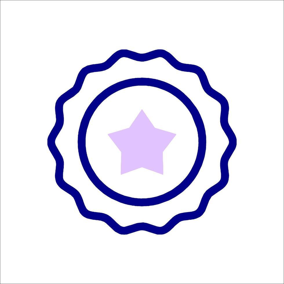 A purple star icon on a white background vector