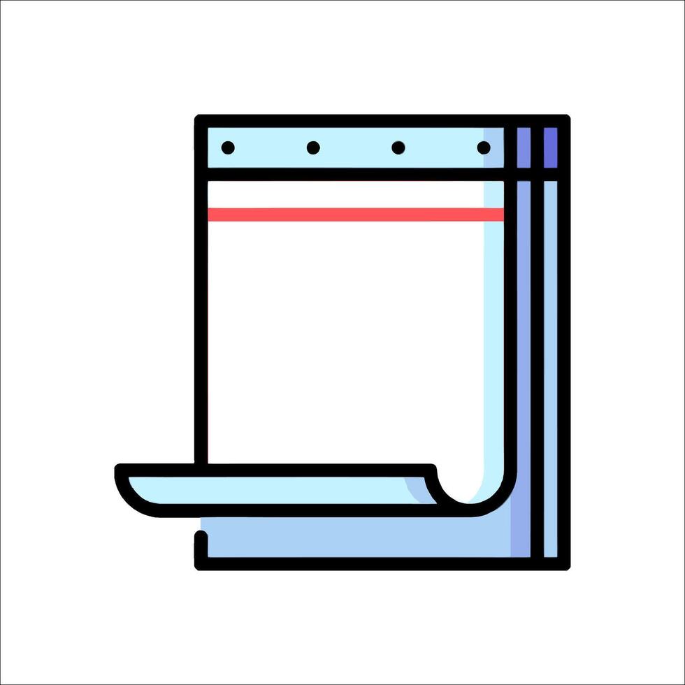 A calendar icon on a white background vector