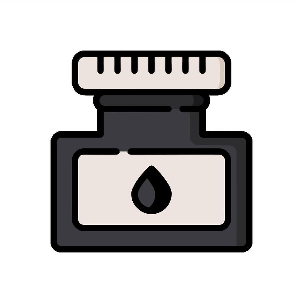 Ink bottle icon illustration vector