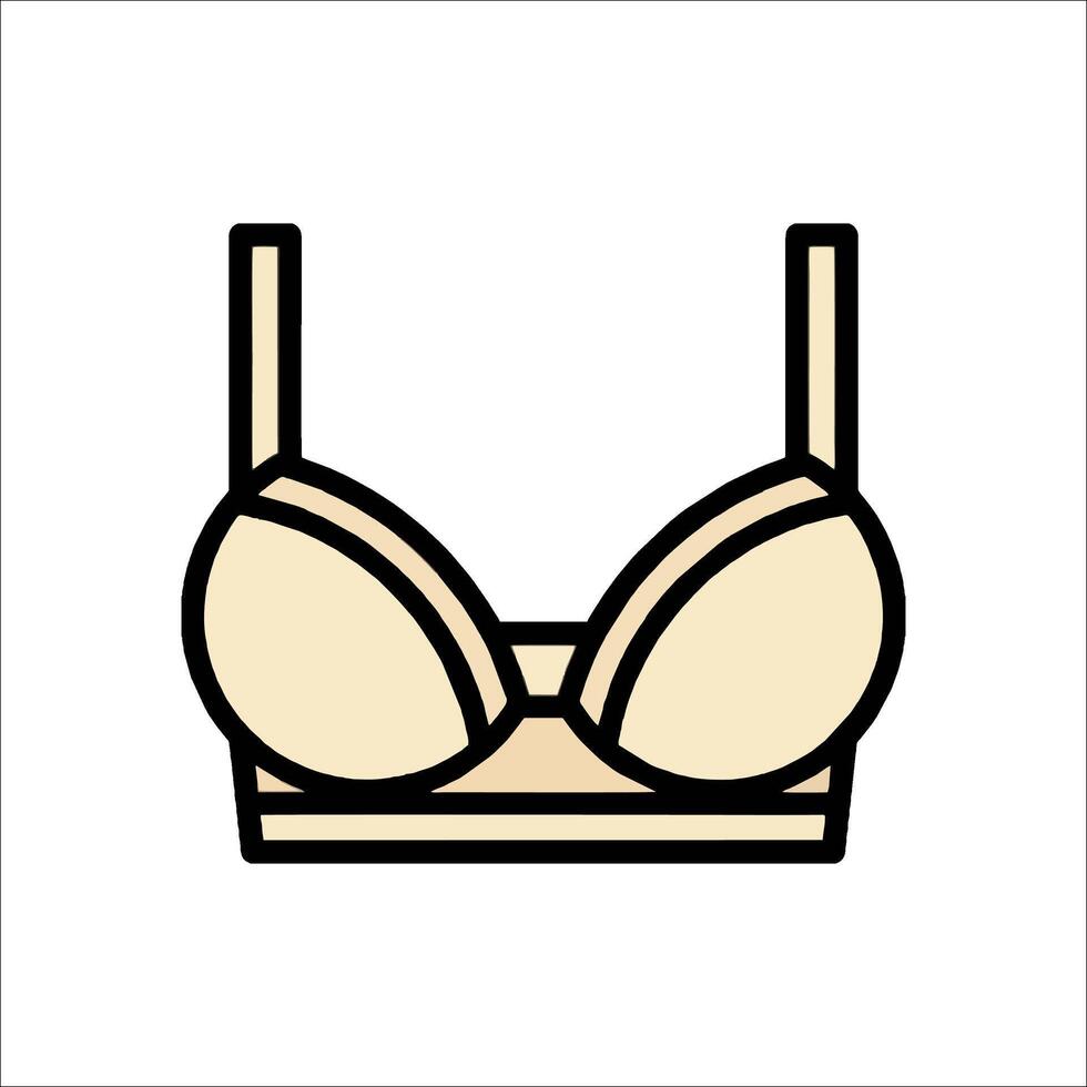 A bra top icon on a white background vector