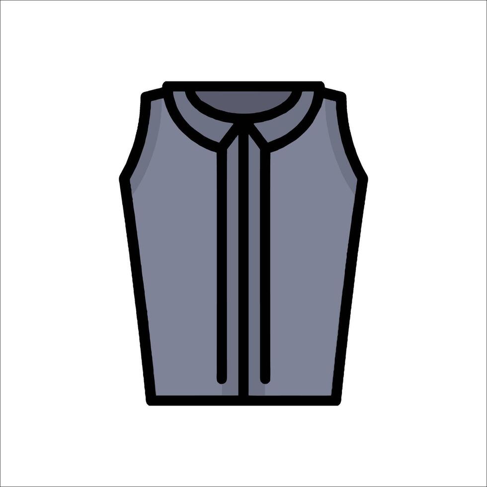 A shirt with a collar on it vector