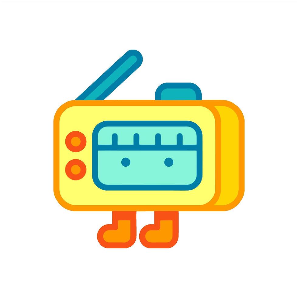 Radio icon illustration vector