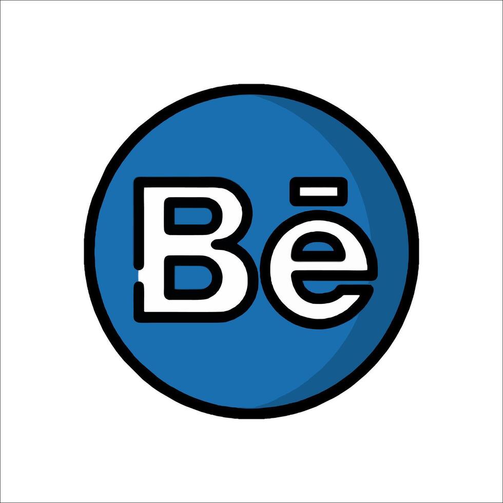 Be logo in a circle with the word be in it vector