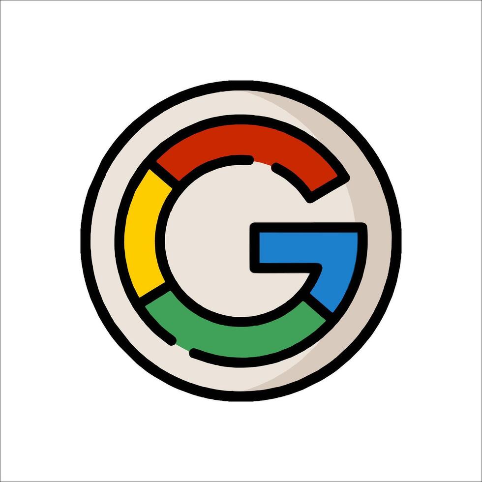Google logo illustration vector