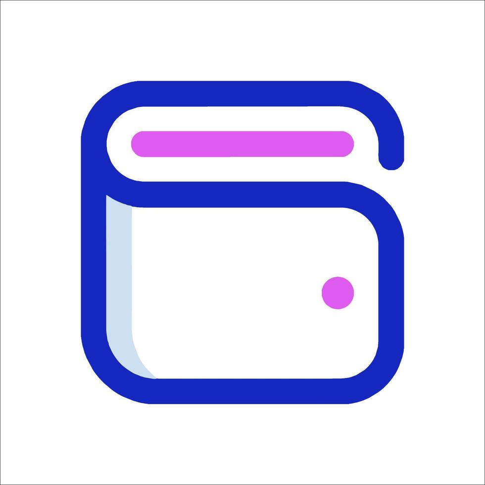 A purple and blue icon with the word bank vector