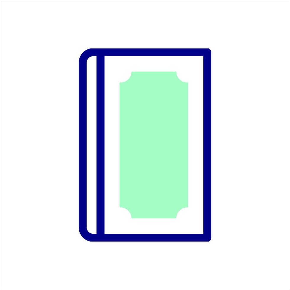 A book icon on a white background vector