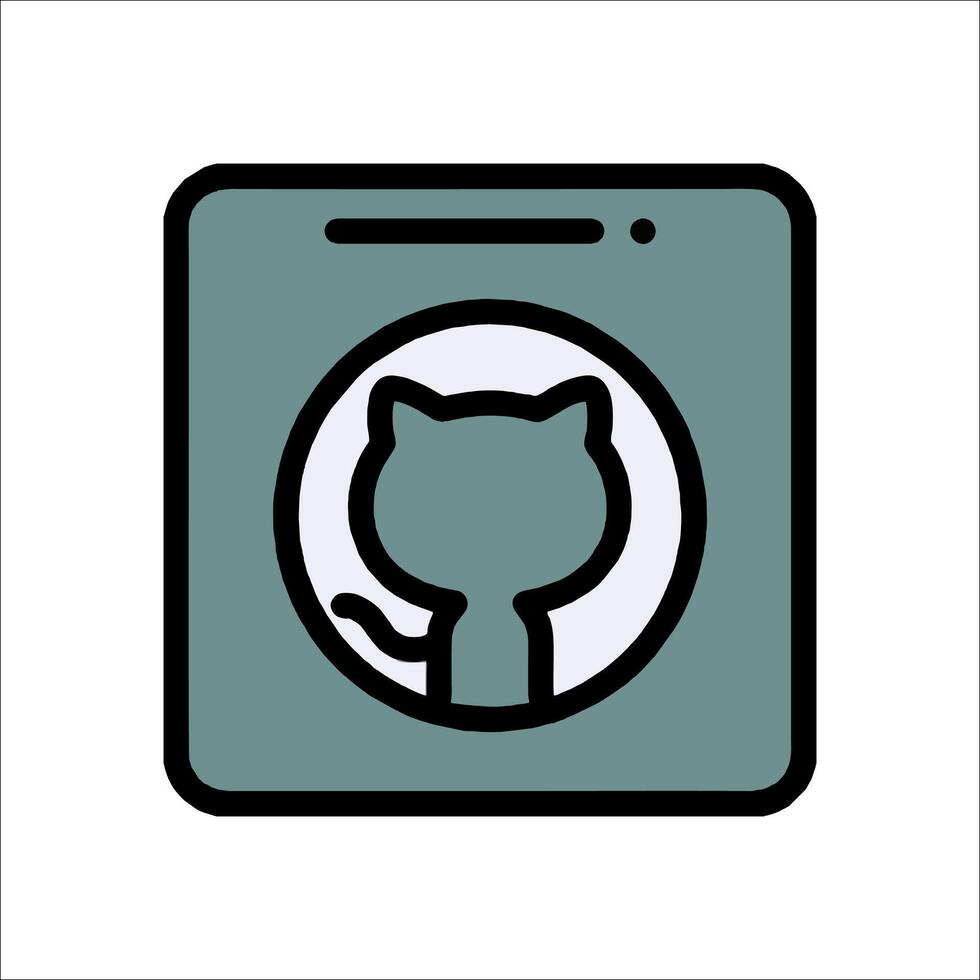 A cat is sitting in a washing machine vector
