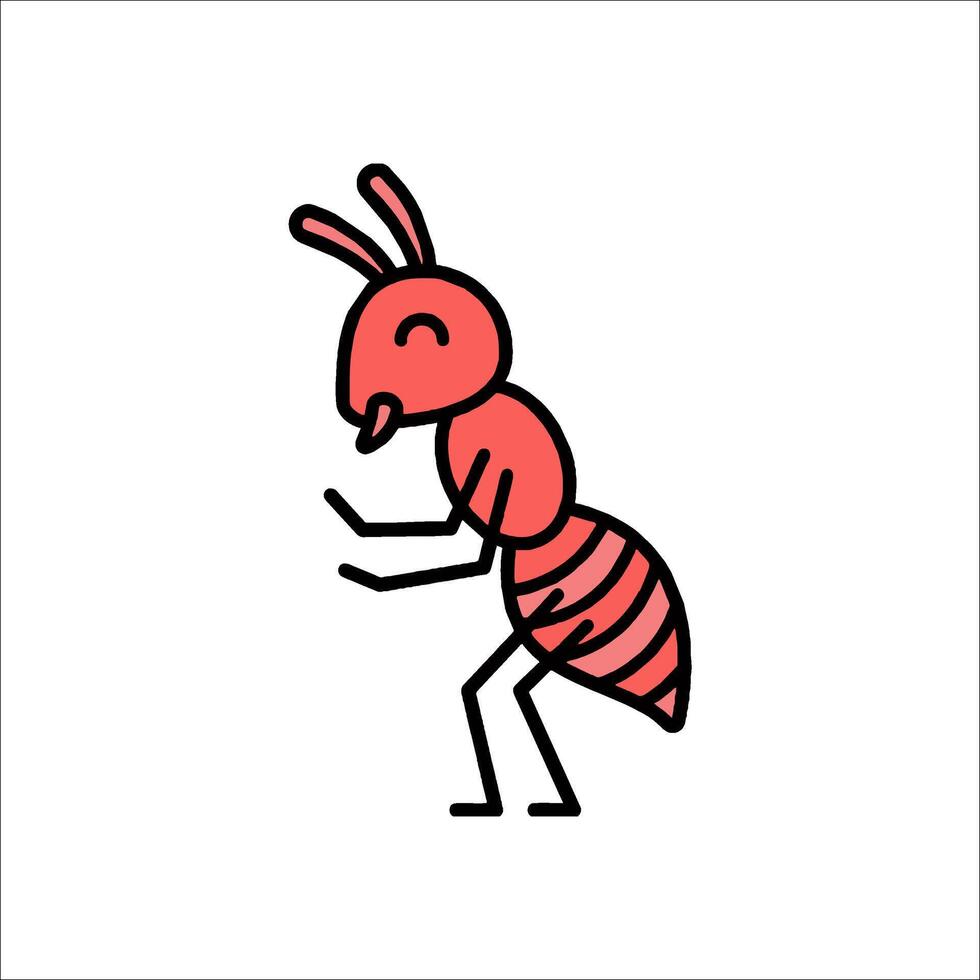 Ant icon illustration vector