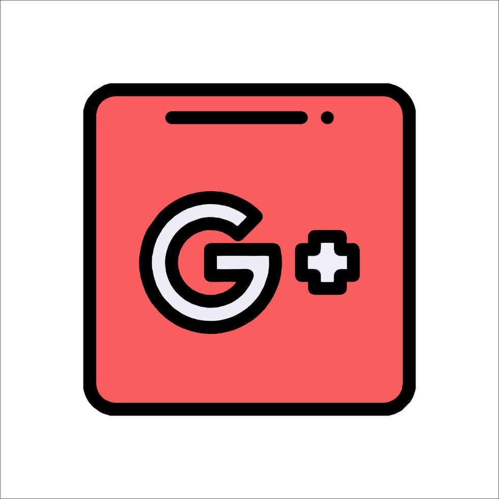 Google plus logo icon vector