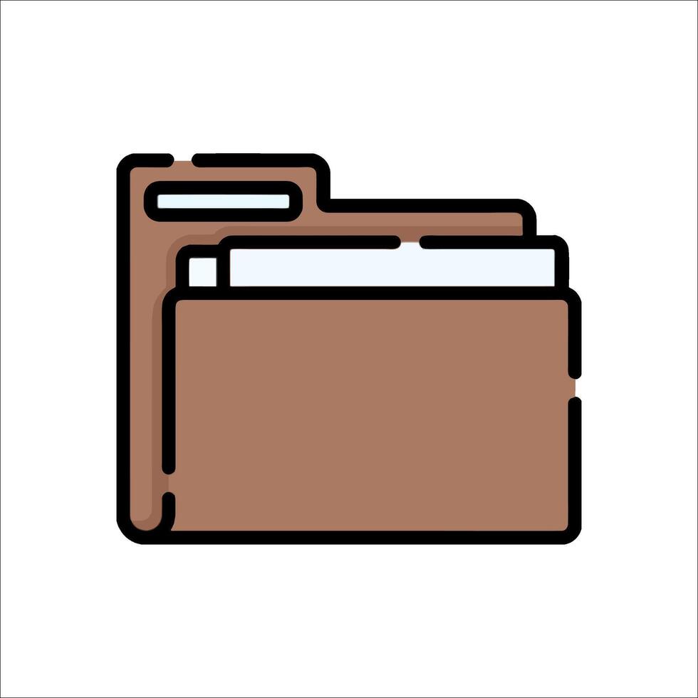 A folder icon on a white background vector