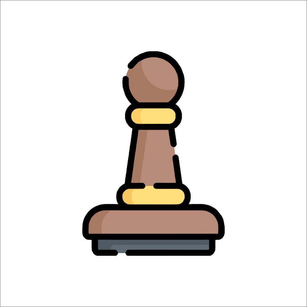 Chess piece icon illustration vector