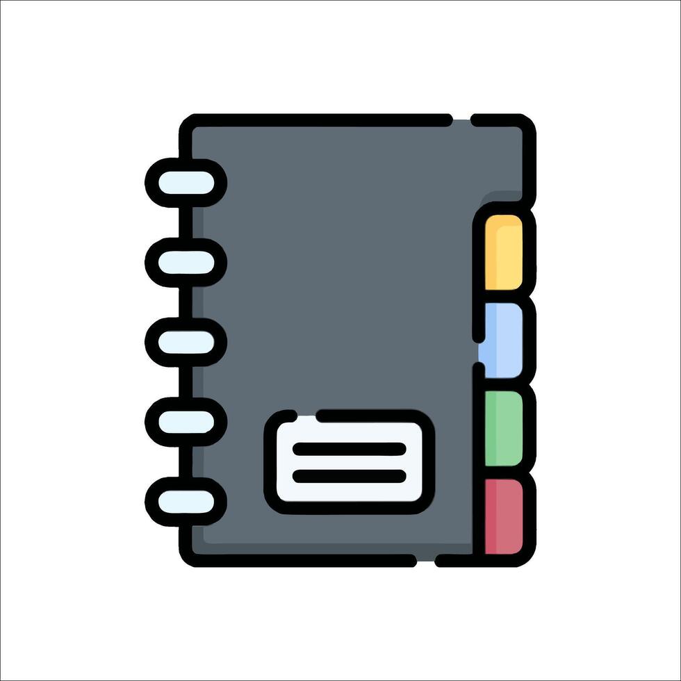Notebook icon illustration vector
