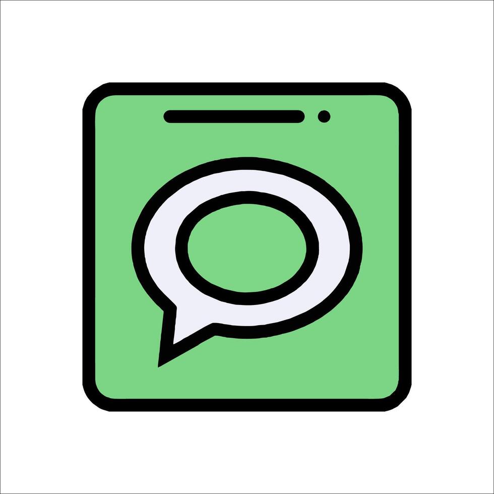 Chat icon illustration vector