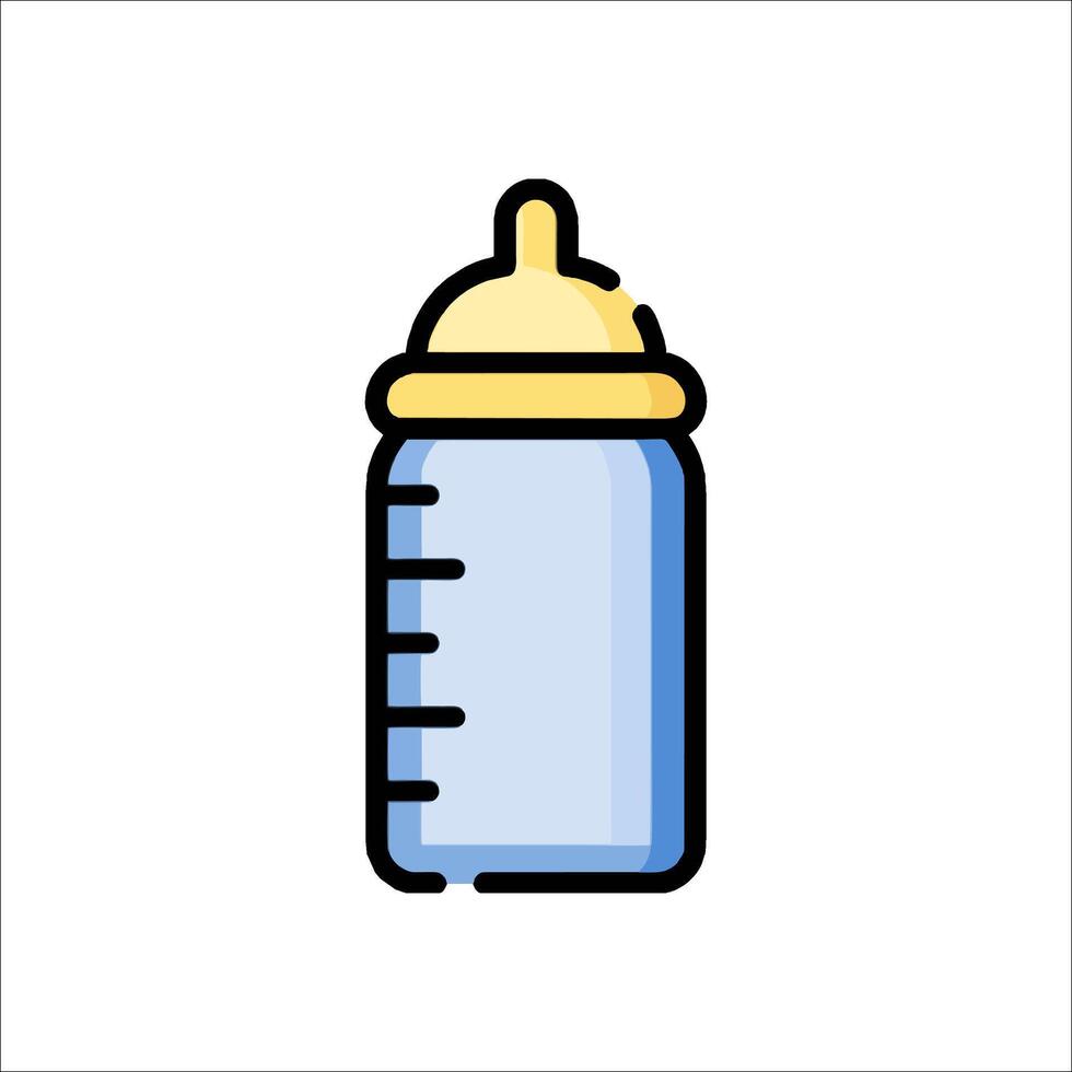 Baby bottle icon illustration vector
