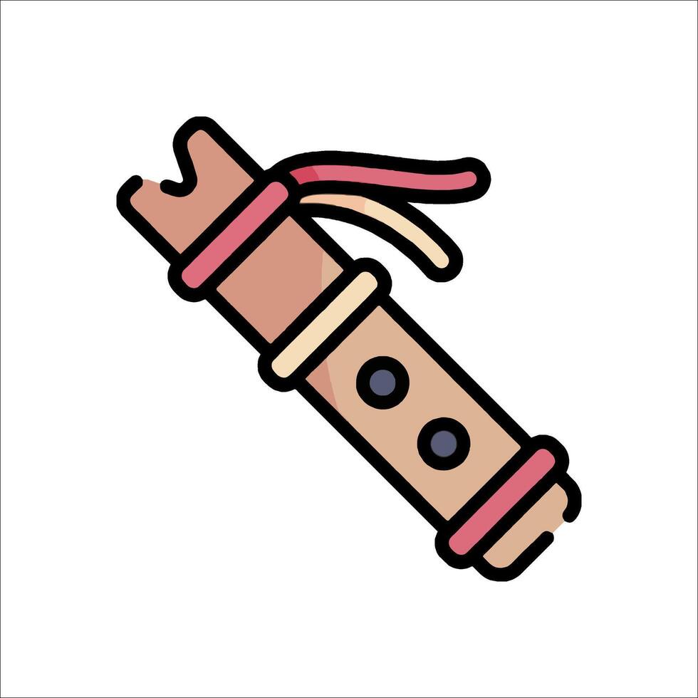 Flute icon illustration vector
