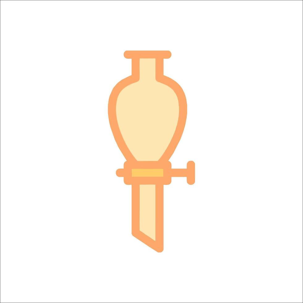 A small bottle with a handle on it vector