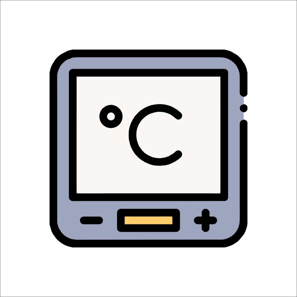 A computer monitor with the word c on it vector