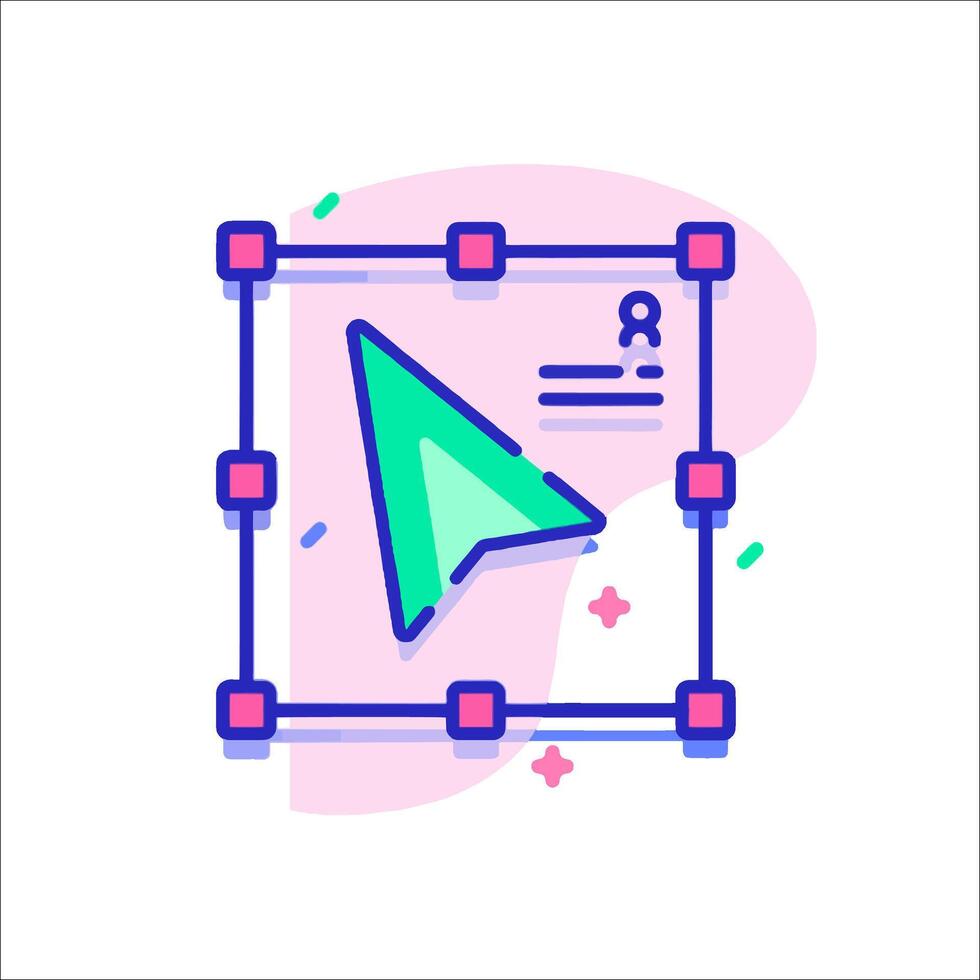 A green arrow pointing to a document vector