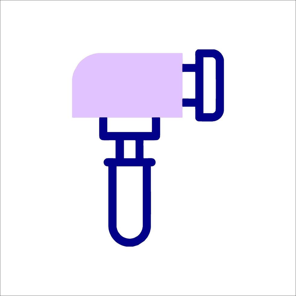 A purple icon of a shower head vector