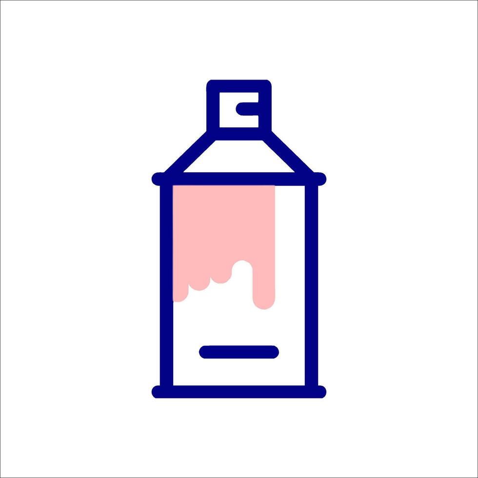A spray can with pink paint on it vector
