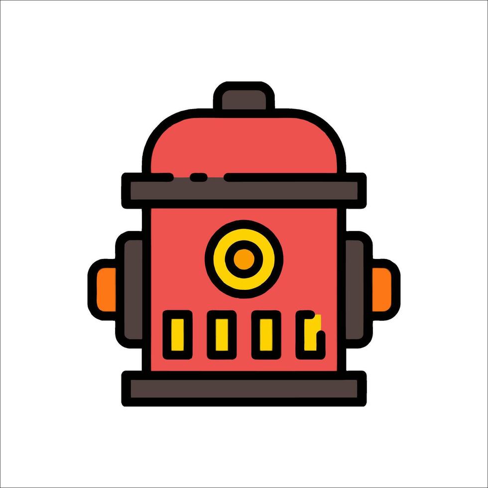 Fire hydrant icon illustration vector