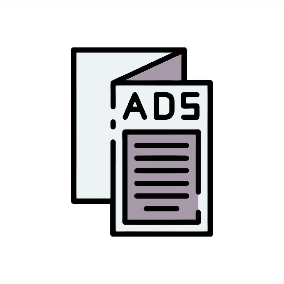 Ads icon illustration vector