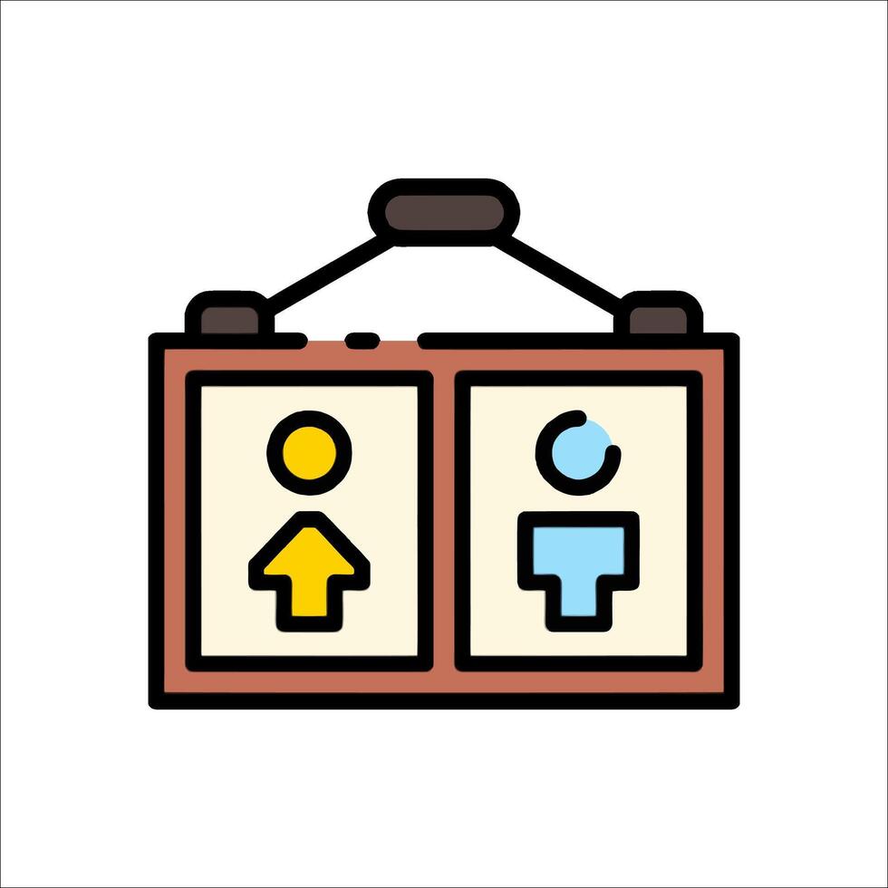A suitcase with two people inside it vector