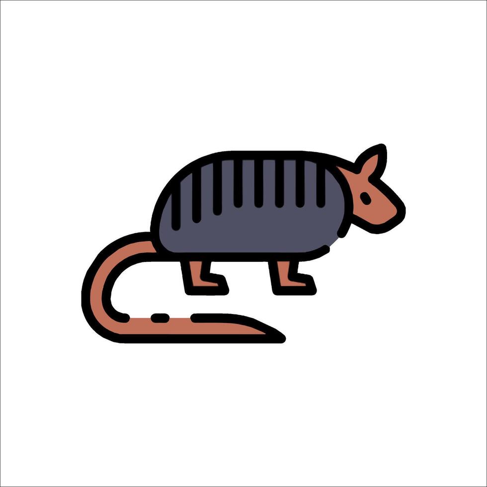 Armadillo icon illustration vector