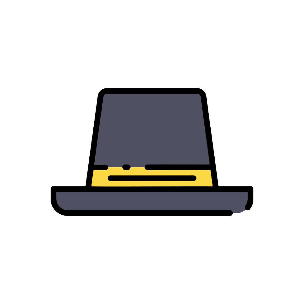 A hat icon on a white background vector