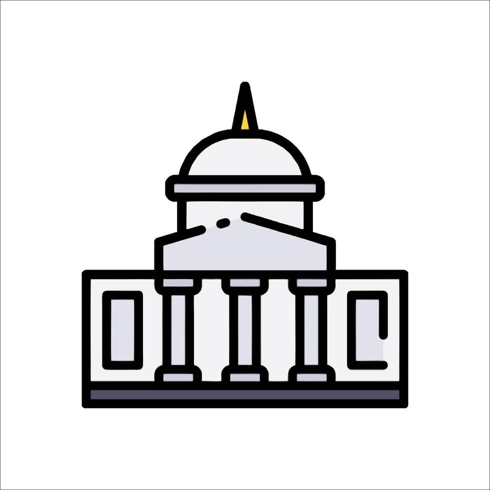 The capitol building in washington, dc vector