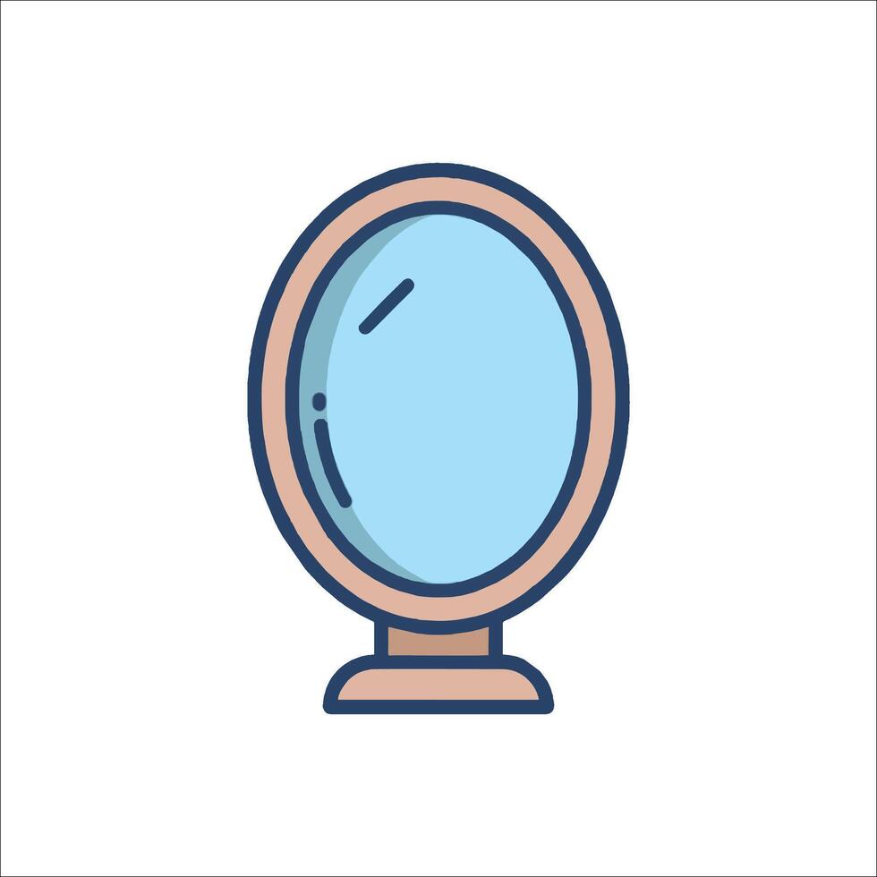 A mirror icon on a white background vector
