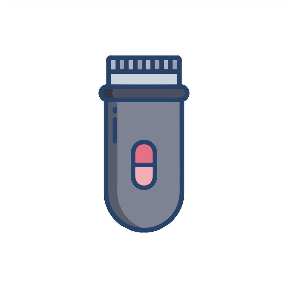 A razor with a pink toothbrush on it vector