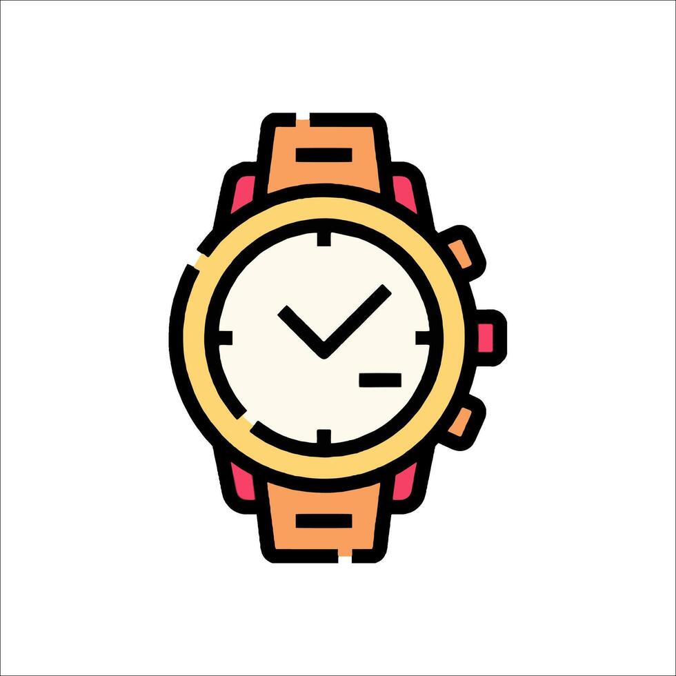 A watch icon on a white background vector