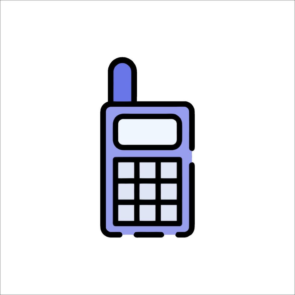 A cell phone icon on a white background vector