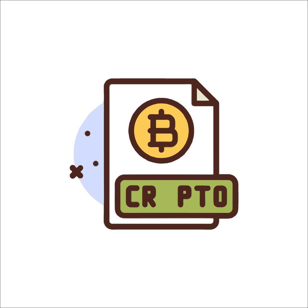 Crpt pto file icon vector