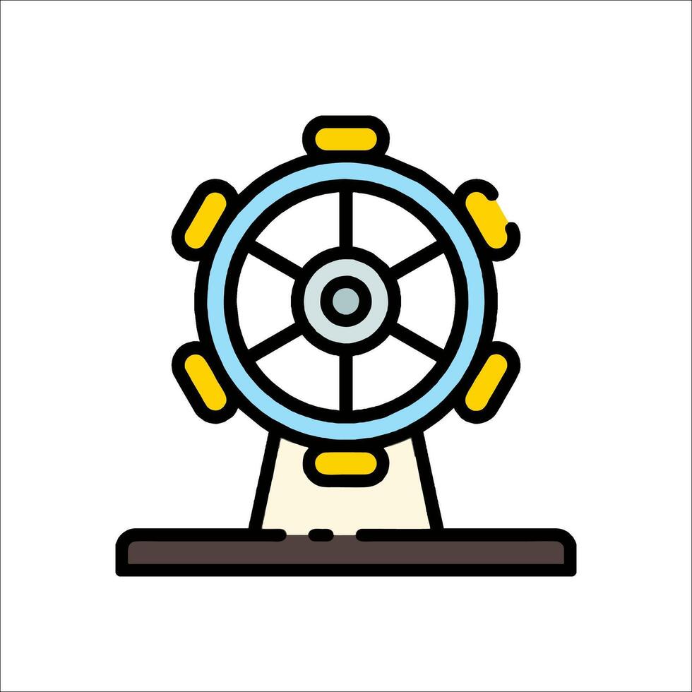 Ferris wheel icon illustration vector