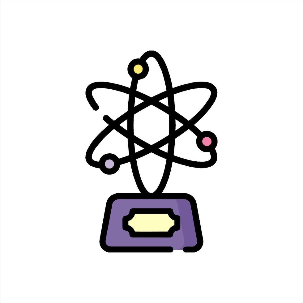 An atom symbol on a white background vector