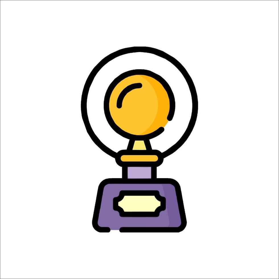 A trophy icon on a white background vector